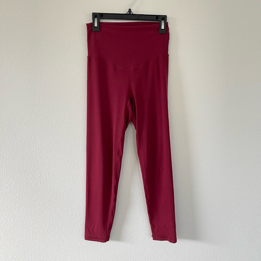 Aerie Red Real Me High Waisted Cropped Leggings (S Short)